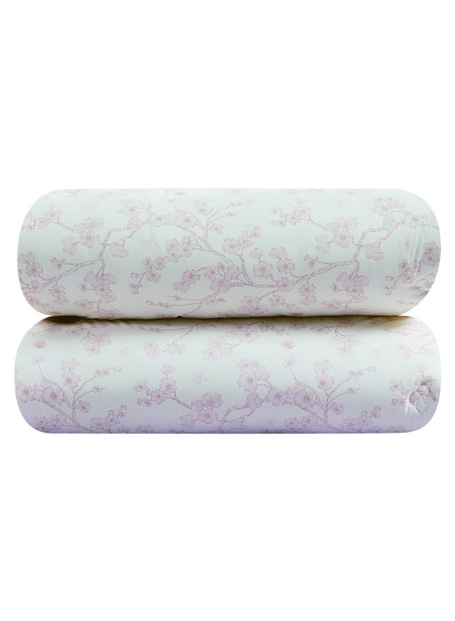Hours Hours comforter set  Single Size 4pieces, 100% cotton soft floral reversible two comforters with heavy filling  - Image 4