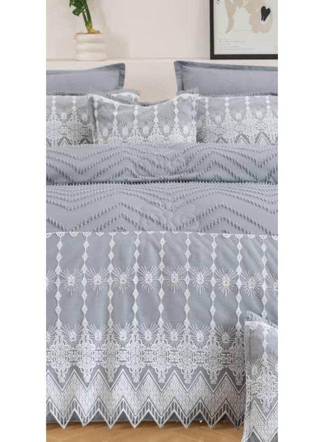 Red Rose Luxurious bridal double bedspread to add beauty to your room decor, size 240*260 cm - Image 3