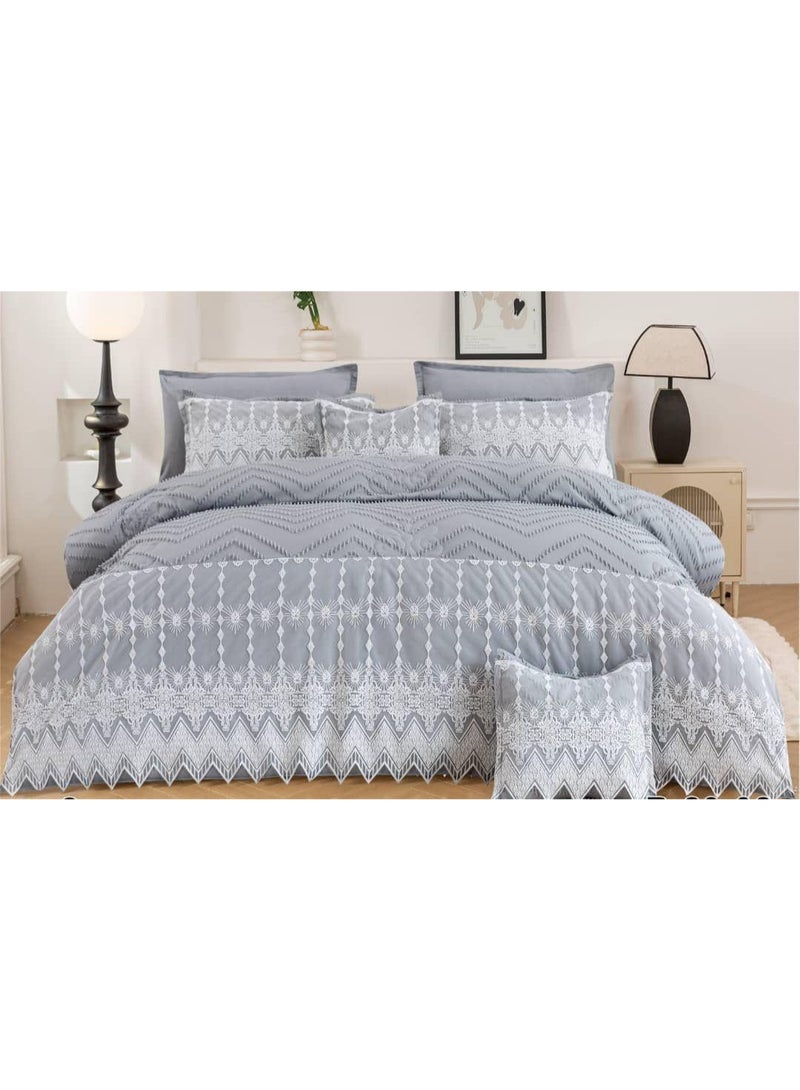 Red Rose Luxurious bridal double bedspread to add beauty to your room decor, size 240*260 cm - Image 1