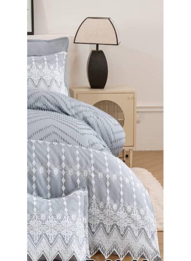 Red Rose Luxurious bridal double bedspread to add beauty to your room decor, size 240*260 cm - Image 4