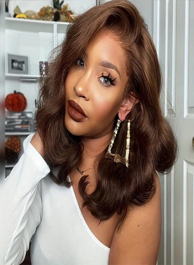 WLL Gold-Tone Bamboo Hoop Earrings for Women 90s Large Bamboo Triangle Hollow Hoop Earrings Oversized Outfits for Women Hip Hop Party Jewelry (A:50MM) - Image 3