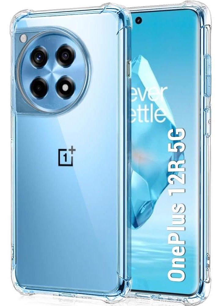 حافظة لهاتف وان بلس 12R 5G غطاء شفاف ناعم ومرن من مادة البولي يوريثان الحراري حافظة حماية نحيفة غطاء خفيف الوزن متوافق مع 1 + 12 - Image 3