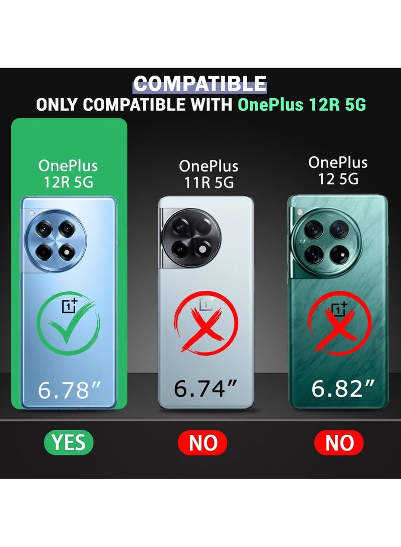 حافظة لهاتف وان بلس 12R 5G غطاء شفاف ناعم ومرن من مادة البولي يوريثان الحراري حافظة حماية نحيفة غطاء خفيف الوزن متوافق مع 1 + 12 - Image 2