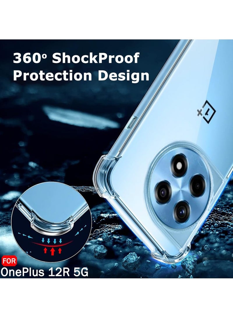 حافظة لهاتف وان بلس 12R 5G غطاء شفاف ناعم ومرن من مادة البولي يوريثان الحراري حافظة حماية نحيفة غطاء خفيف الوزن متوافق مع 1 + 12 - Image 5