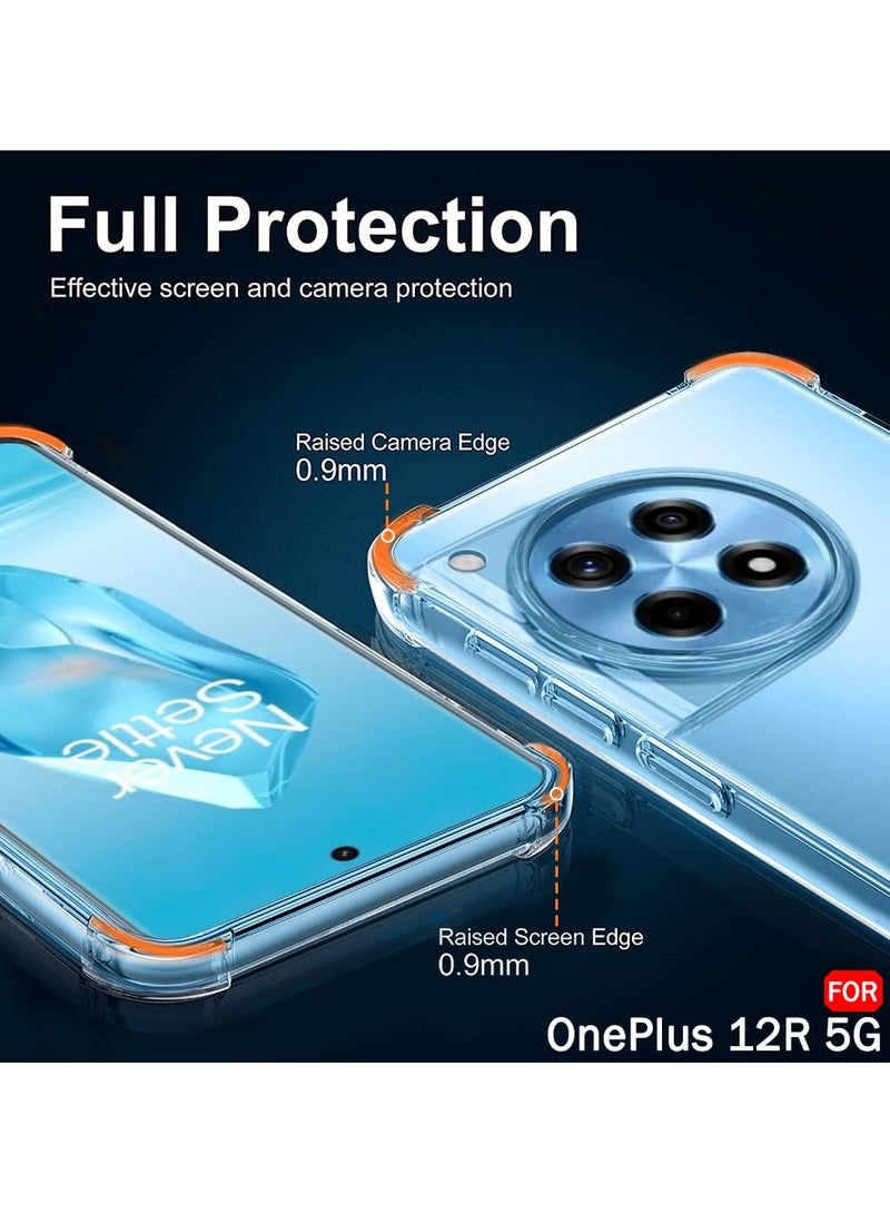 حافظة لهاتف وان بلس 12R 5G غطاء شفاف ناعم ومرن من مادة البولي يوريثان الحراري حافظة حماية نحيفة غطاء خفيف الوزن متوافق مع 1 + 12 - Image 4