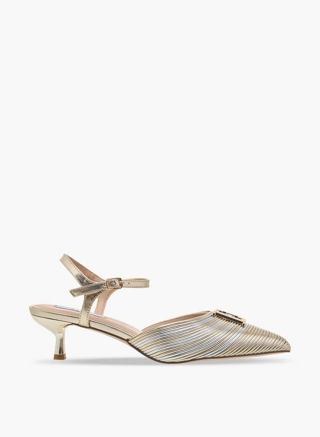 Women Embellished Kitten Heel Sandals Ramadan Collection