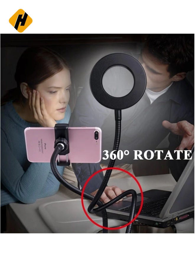 HuHa Light Stand for Live Stream Selfie Ring Light with Webcam Mount for Logitech C925e C922x  C930e C922 C930 C920  - Image 4