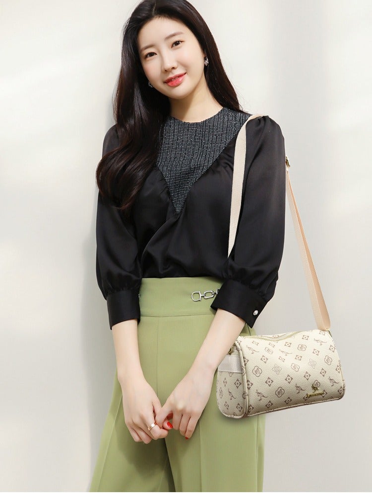Women'S Bag 2024 Bag Internet Red Printed Letter Pillow Bag All-Match Atmospheric Shoulder Bag - Image 4