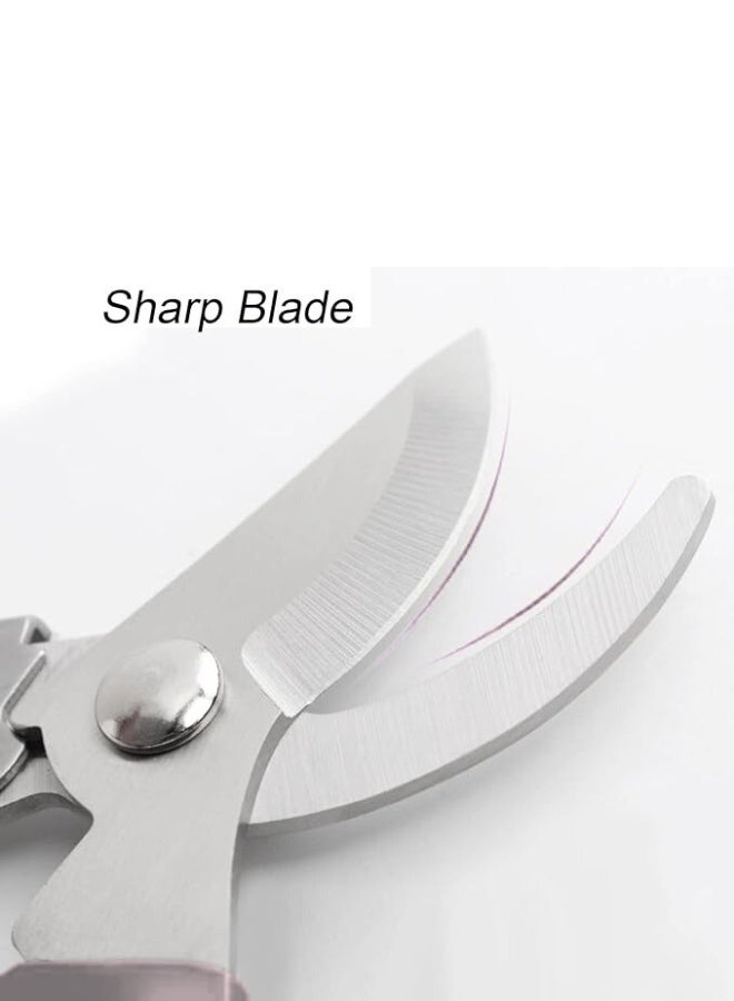 Curve Gardening Scissor with Sharp Stainless Steel Blade Garden Shears for Cutting Flowers Trimming Plants of Yard Florist Flower Rose Herb Hedge Bonsai and Fruits Picking (Black Handle) - Image 2