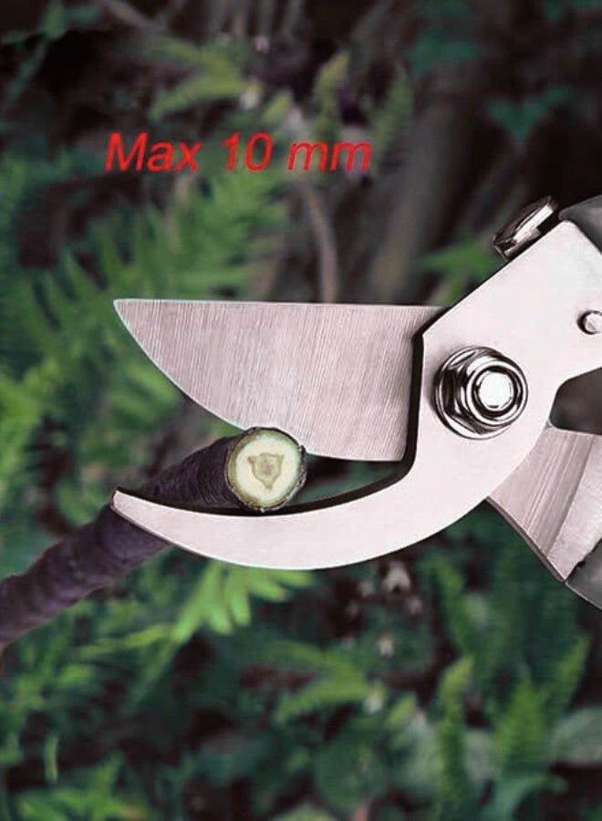 Curve Gardening Scissor with Sharp Stainless Steel Blade Garden Shears for Cutting Flowers Trimming Plants of Yard Florist Flower Rose Herb Hedge Bonsai and Fruits Picking (Black Handle) - Image 3