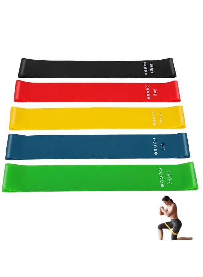 Liveup Training Elastic Theraband Set With 5 Different Resistances For Multi Usage With Non-Toxic, Long Lasting Material - Image 2