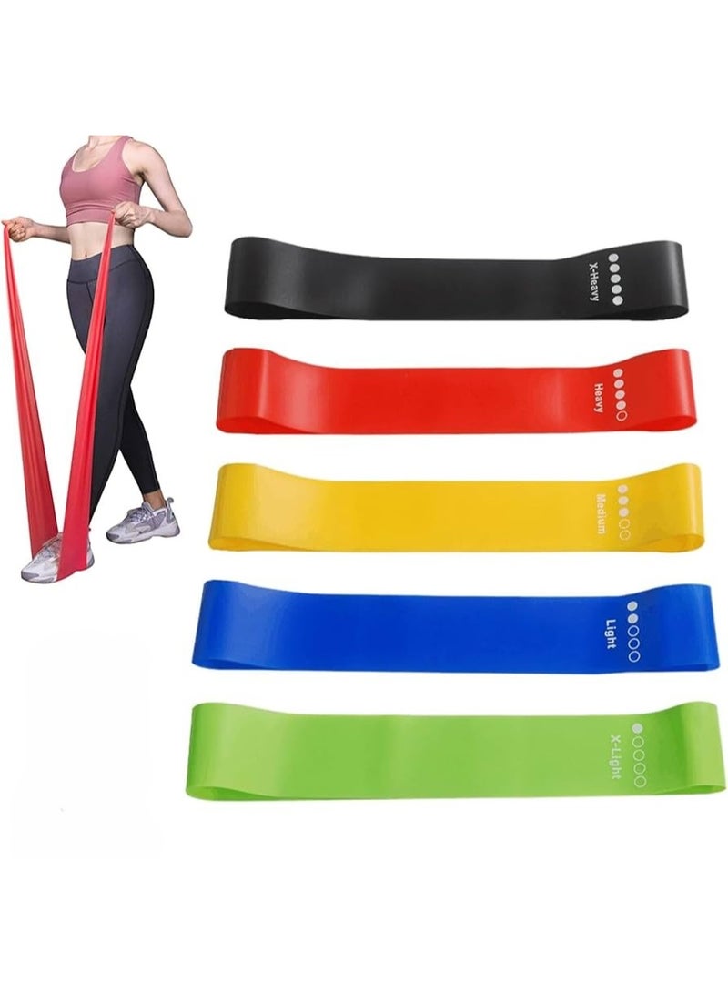 Liveup Training Elastic Theraband Set With 5 Different Resistances For Multi Usage With Non-Toxic, Long Lasting Material - Image 3