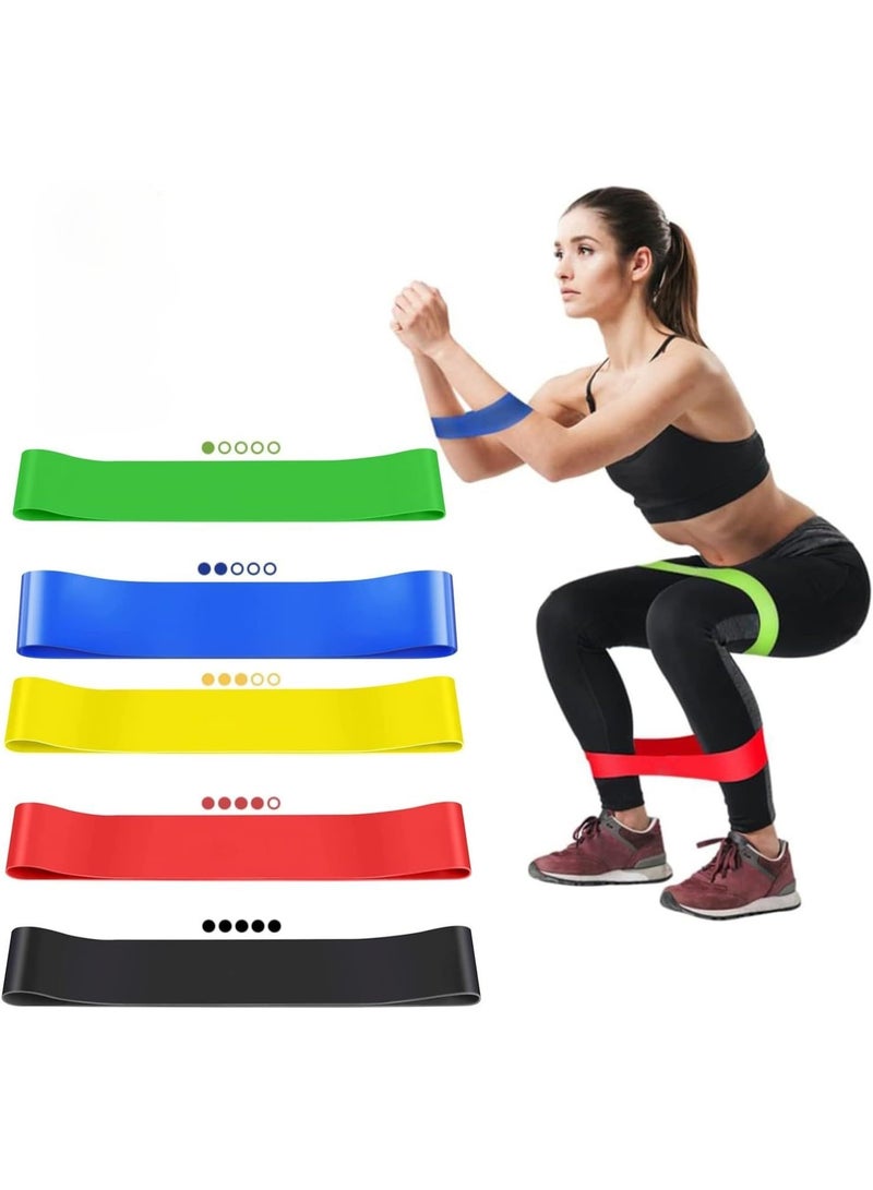 Liveup Training Elastic Theraband Set With 5 Different Resistances For Multi Usage With Non-Toxic, Long Lasting Material - Image 4