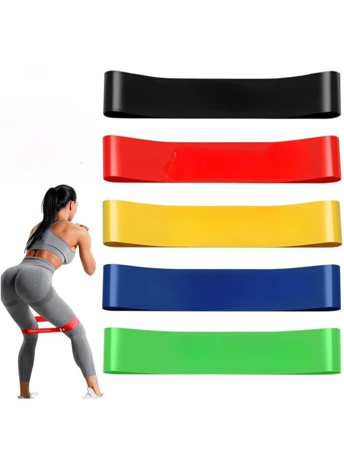 Liveup Training Elastic Theraband Set With 5 Different Resistances For Multi Usage With Non-Toxic, Long Lasting Material - Image 5