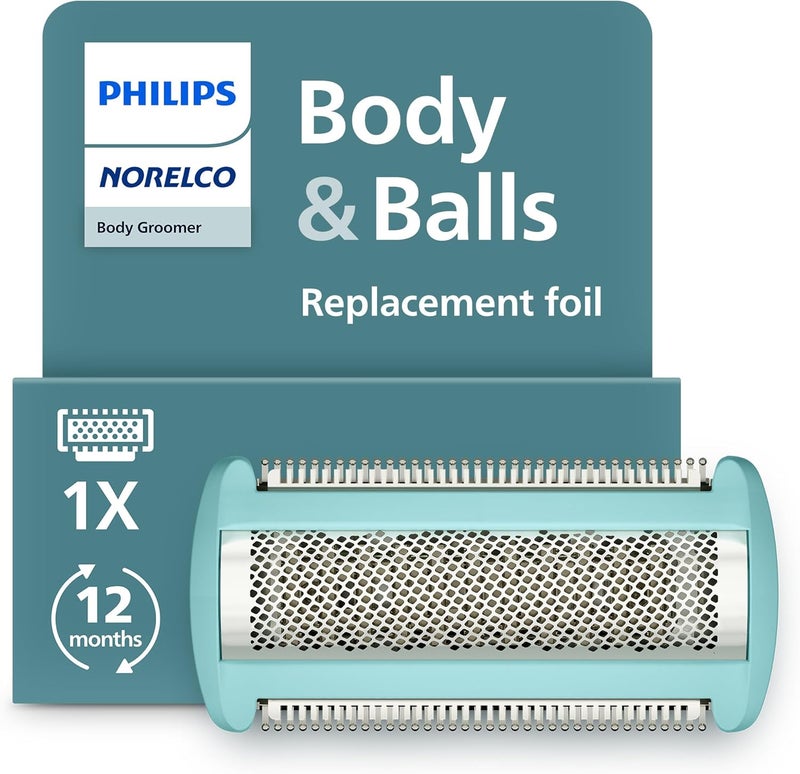 Norelco Philips Norelco Body Groomer Replacement Shaving Foil Head, 100% Showerproof & Waterproof Hypoallergenic Shaver Foil compatible with Philips BG5000/BG7000/BG9000 series Body Groomers, BG2010/40 - Image 1