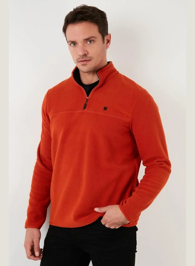 Buratti  Buratti Slim Fit Anti-Pilling Non-Flapping Batwing Collar Cold-Resistant Brushed Fleece Men's POLAR 5906001 for Men | Best Price UAE