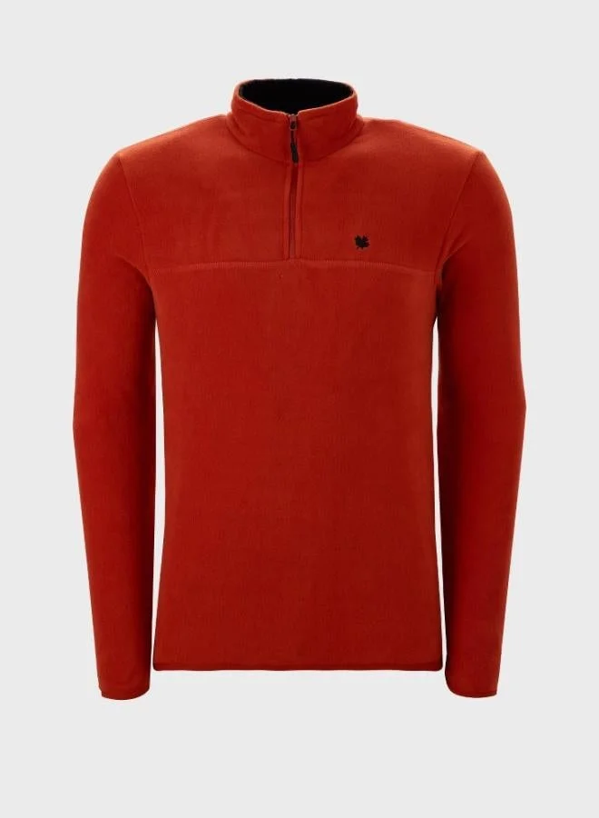 Buratti  Buratti Slim Fit Anti-Pilling Non-Flapping Batwing Collar Cold-Resistant Brushed Fleece Men's POLAR 5906001 for Men | Best Price UAE