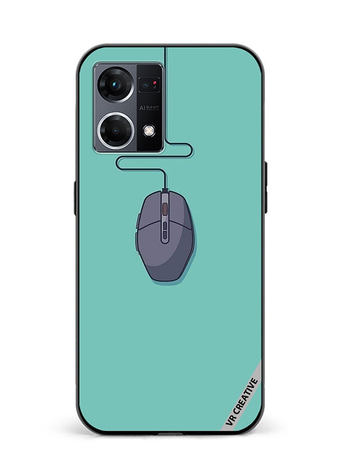 Protective Case Cover For Oppo Reno8 4G Mouse Design Multicolour