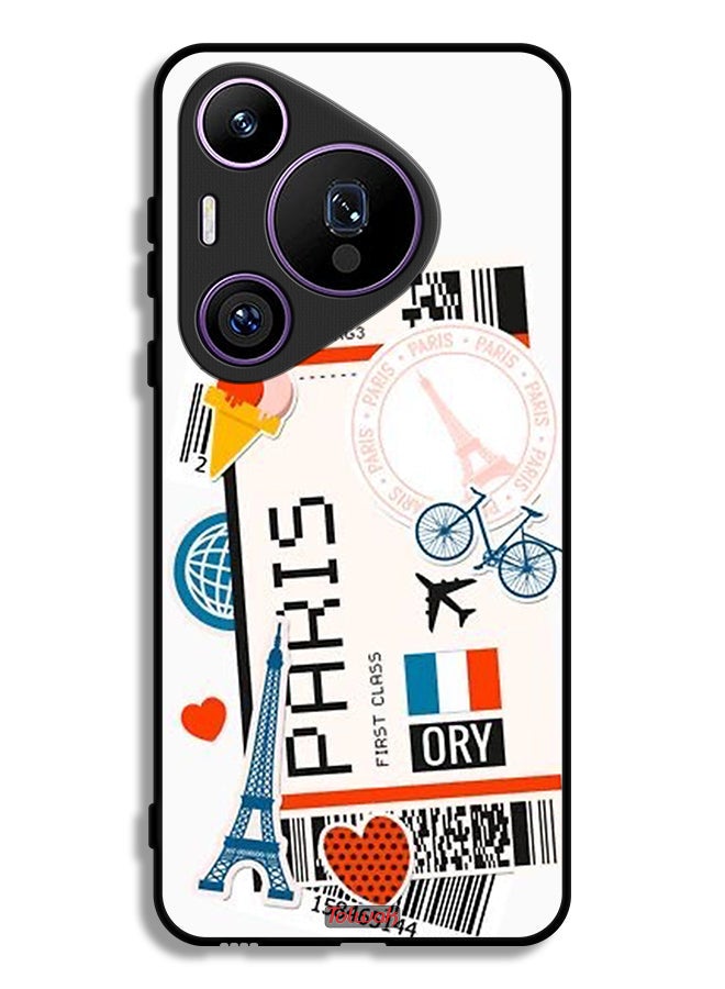 Tolwak Huawei Pura 70 Pro Protective Case Cover Paris Sticker - Image 1