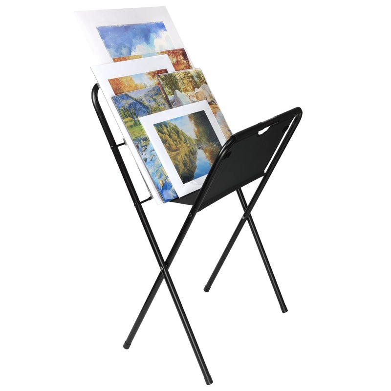 Creative Mark Medium Canvas Art Print Rack - Portable Folding Display for Posters, Artwork, Prints, Canvas, Panels, Artist Galleries, Studios & Storage - 39" h x 21.5" d x 24" - Image 2