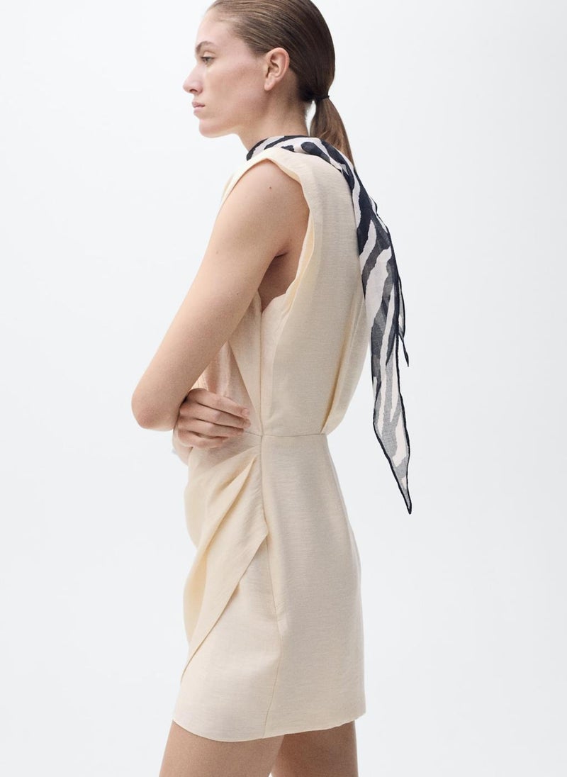 MANGO Lyocell Wrap Dress  - Image 3