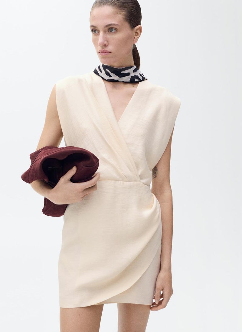 MANGO Lyocell Wrap Dress  - Image 1