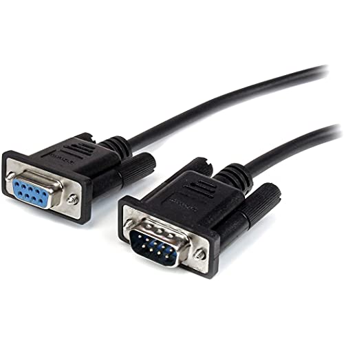 StarTech.com 3m Black Straight Through DB9 RS232 Serial Cable - DB9 RS232 Serial Extension Cable - Male to Female Cable (MXT1003MBK), 10 ft / 3m - Image 4