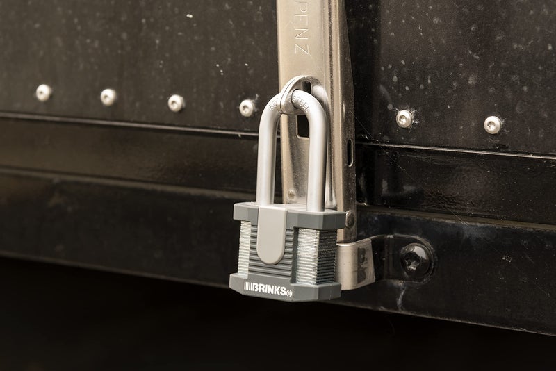 BRINKS - 50mm Commercial Laminated Steel Keyed Padlock with 2” Shackle, 4-Pack - Solid Steel Body with Boron Steel Shackle - Image 3