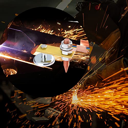 Fpxnb 2 Pack Magnetic Welding Support Ground Clamp Tools with 2 Conductive Rods, Welding Magnet Head Strong Magnetism Large Suction, Copper Tail Welding Accessories Stability Clamps - Image 5