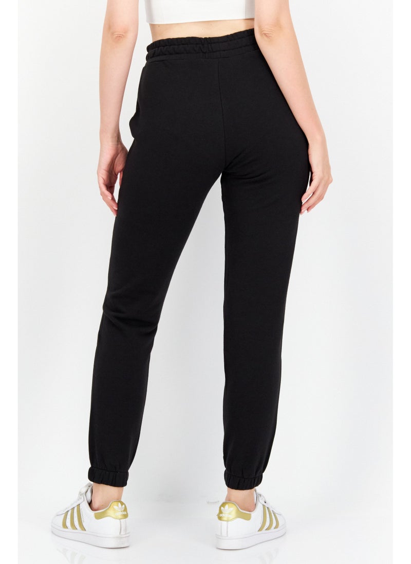O'NEILL Women Regular Fit Embroidered Logo Sweatpants, Black - Image 5