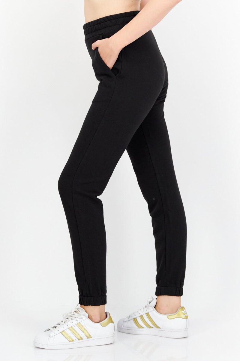 O'NEILL Women Regular Fit Embroidered Logo Sweatpants, Black - Image 2