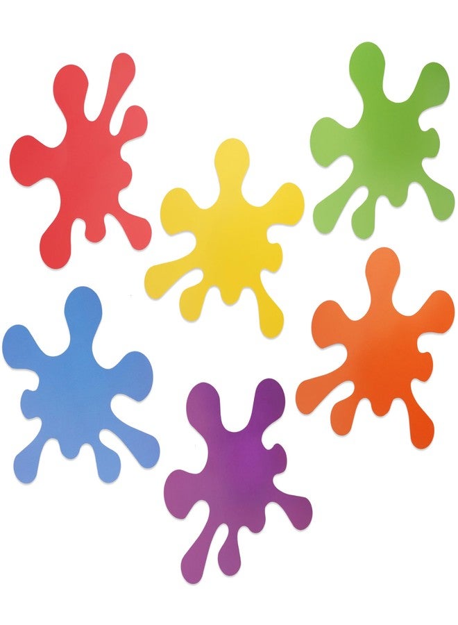 Vuzvuv 60 Pcs Colorful Paint Splatter Paper Cutouts for Art Painting Theme Birthday Party Decorations Bulletin Board Class Decoration for School Party Supplies for Craft Wall Decor - Image 1