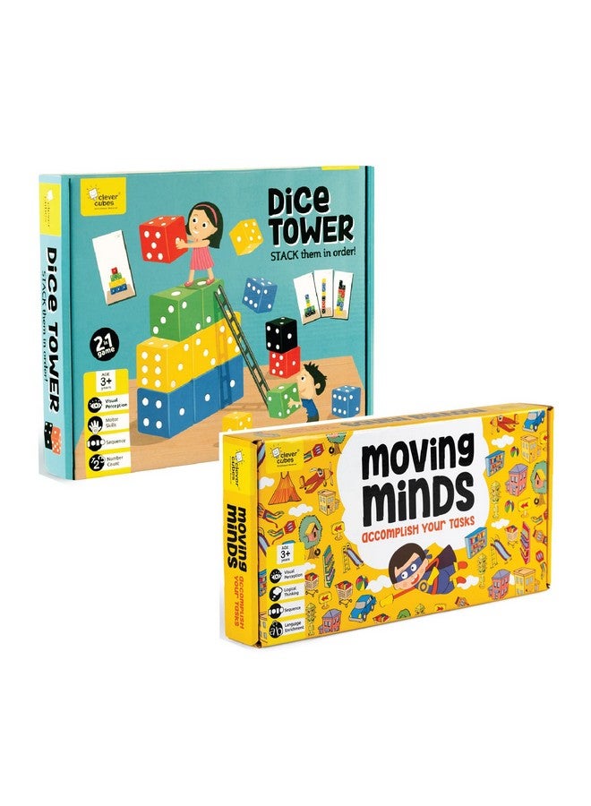 CLEVER CUBES EDUPACK: Mini Skillful Games: Pack of 2 Games: Games for Kids: Birthday Return Gift: Activity Games - Image 1