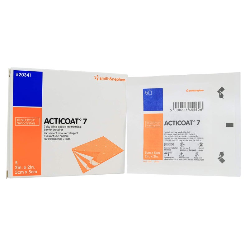 Smith&nephew ضمادة الحاجز المضادة للميكروبات أكتيفوكت لمدة سبعة أيام 2" × 2" (5/علبة) - Image 5