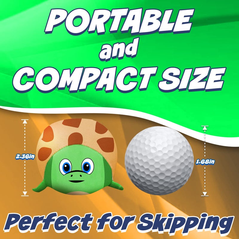 Activ Life 2 Pack Skip Balls, Water Toys for Kids, Friends, Family at Swimming Pool, Beach Games, Fun Gifts for Teens (Sea Turtle) - Image 3