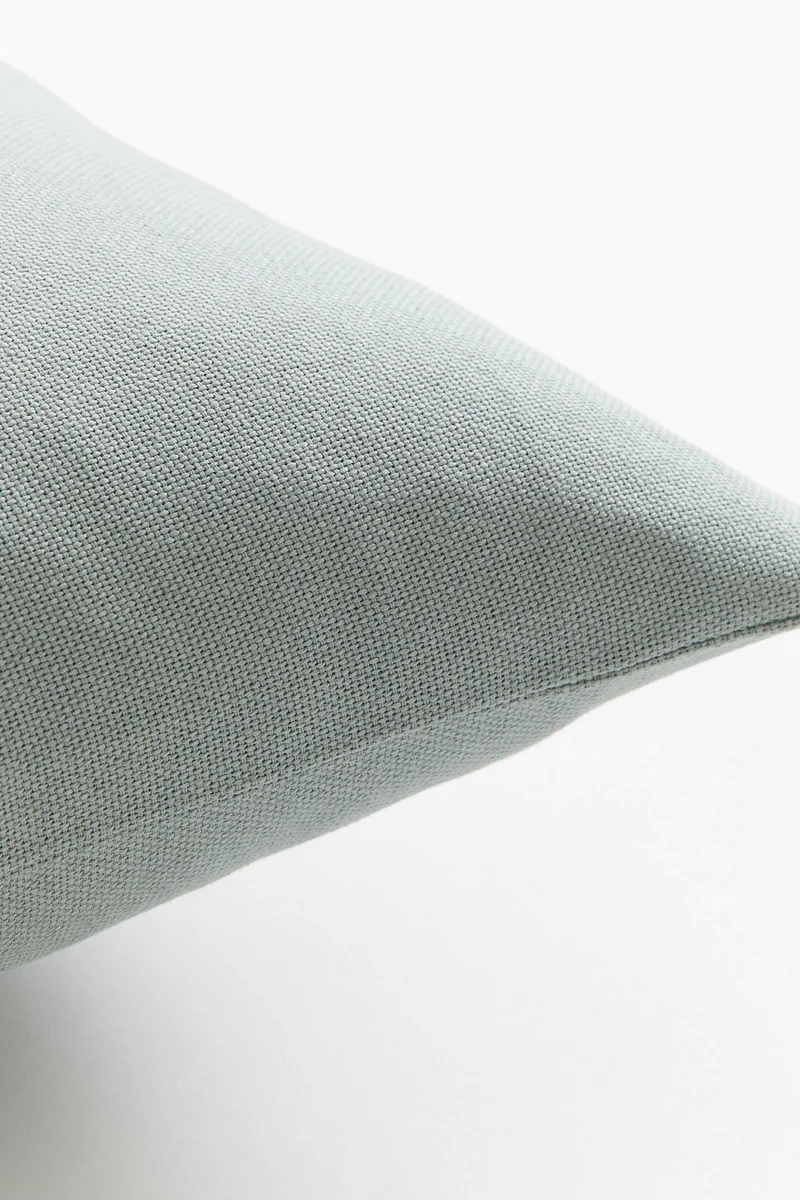 اتش اند ام غطاء وسادة من قطن الكتان