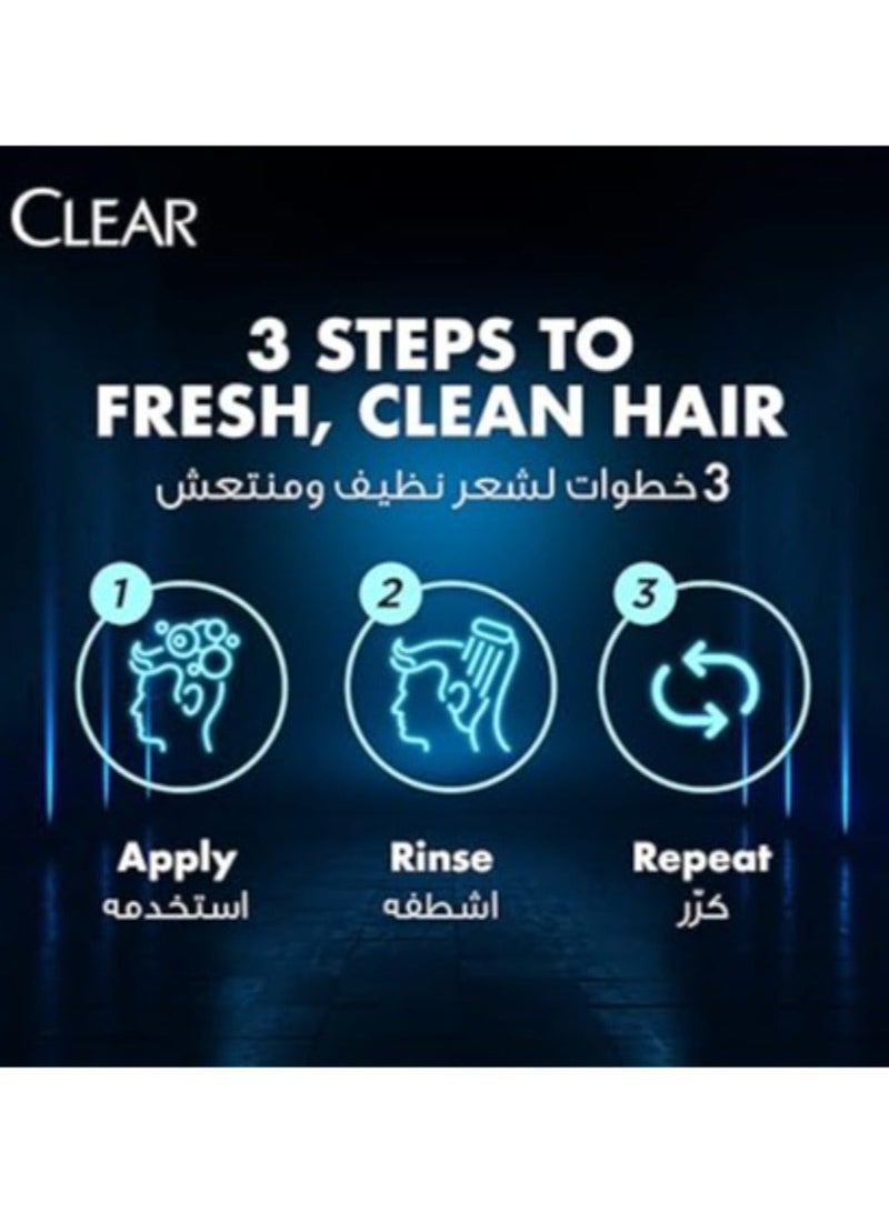 Clear Men Anti-Dandruff Shampoo with Charcoal and Mint  600 Ml (May vary package) - Image 3