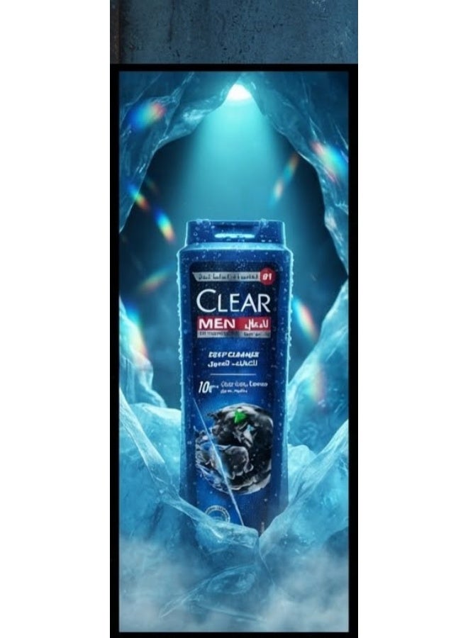 Clear Men Anti-Dandruff Shampoo with Charcoal and Mint  600 Ml (May vary package) - Image 3