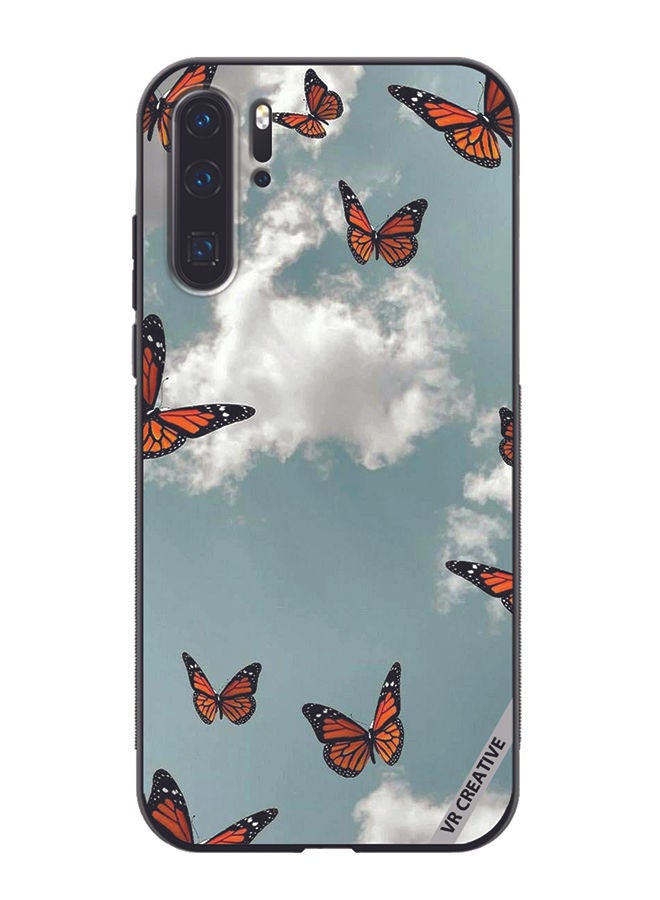 VR CREATIVE Protective Case Cover For Huawei P30 Pro Butterfly Design Multicolour - Image 1
