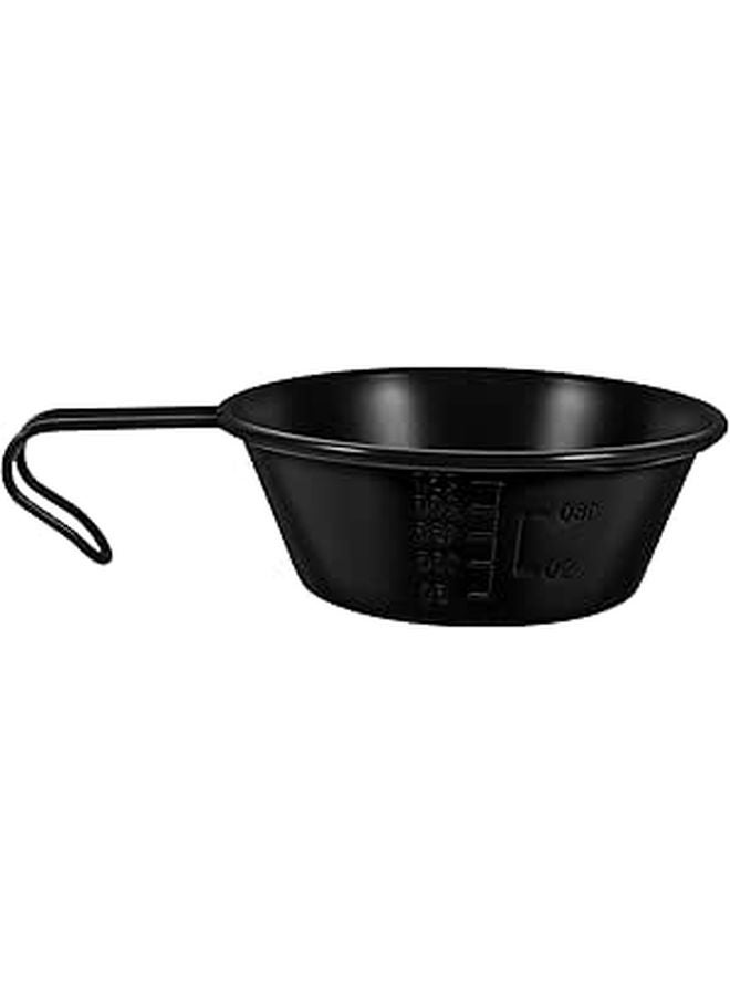 Stainless Steel Camping Bowl with Handle 304 Food Grade Portable Outdoor Hiking Picnic - Image 1
