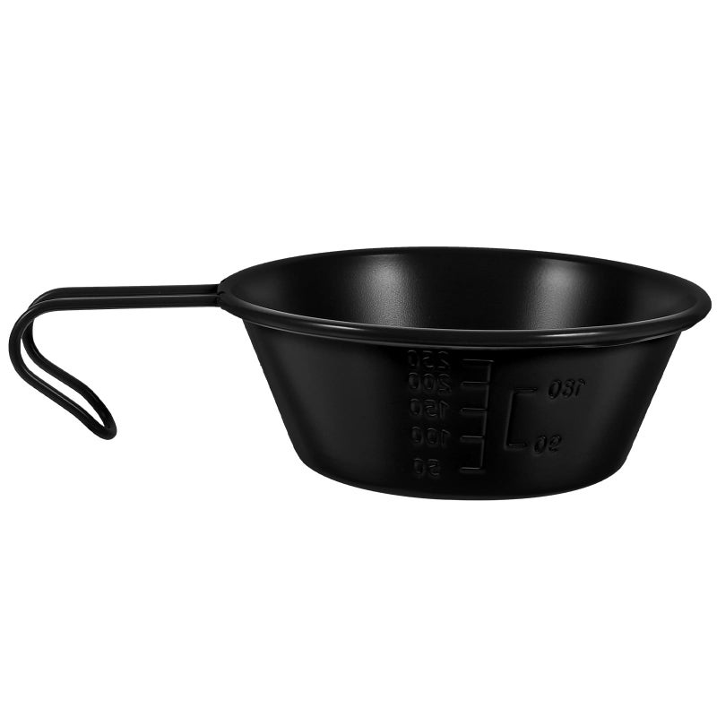 Stainless Steel Camping Bowl with Handle 304 Food Grade Portable Outdoor Hiking Picnic - Image 2