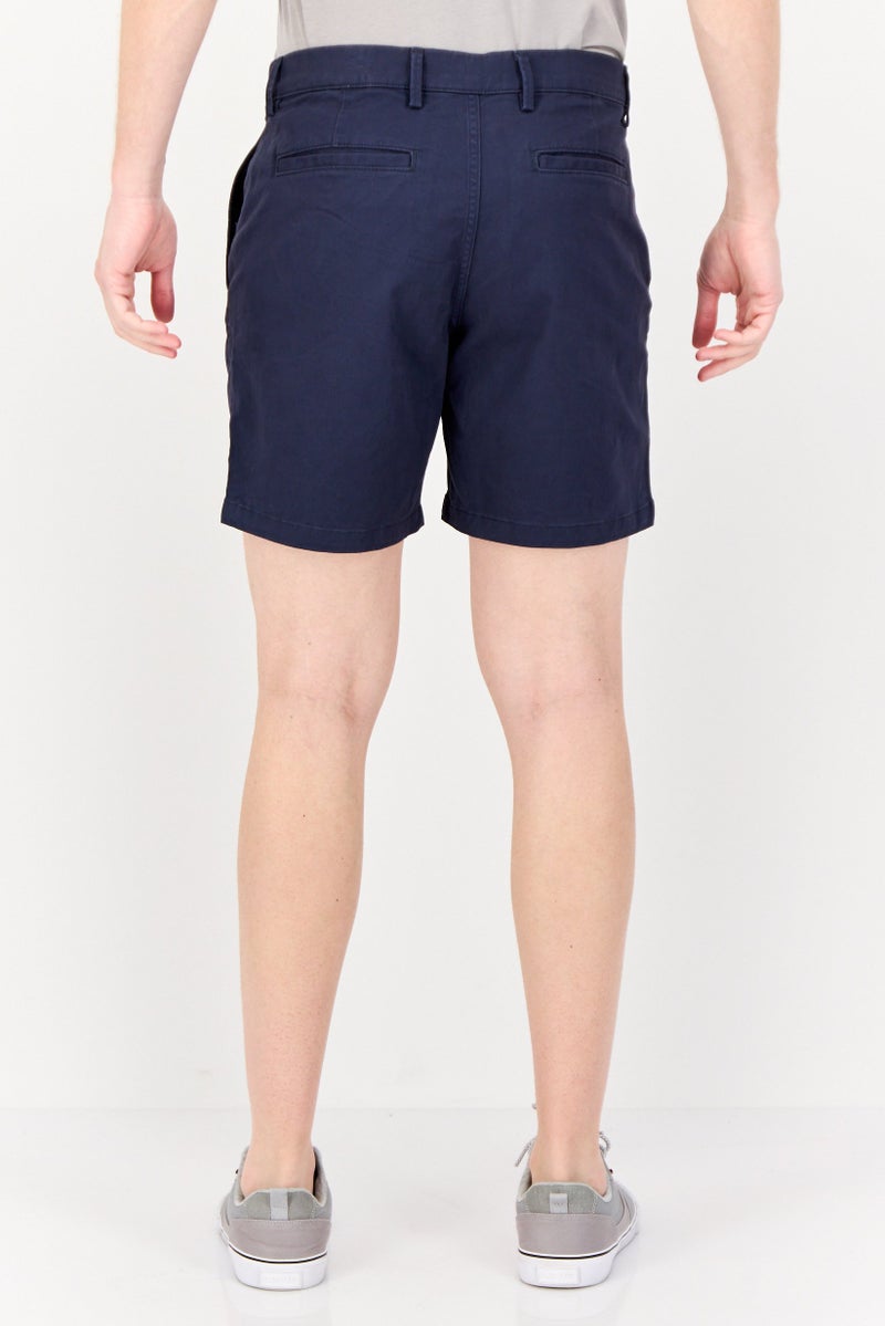 GAP Men 7 Inseam Solid Chino Shorts, Navy - Image 3