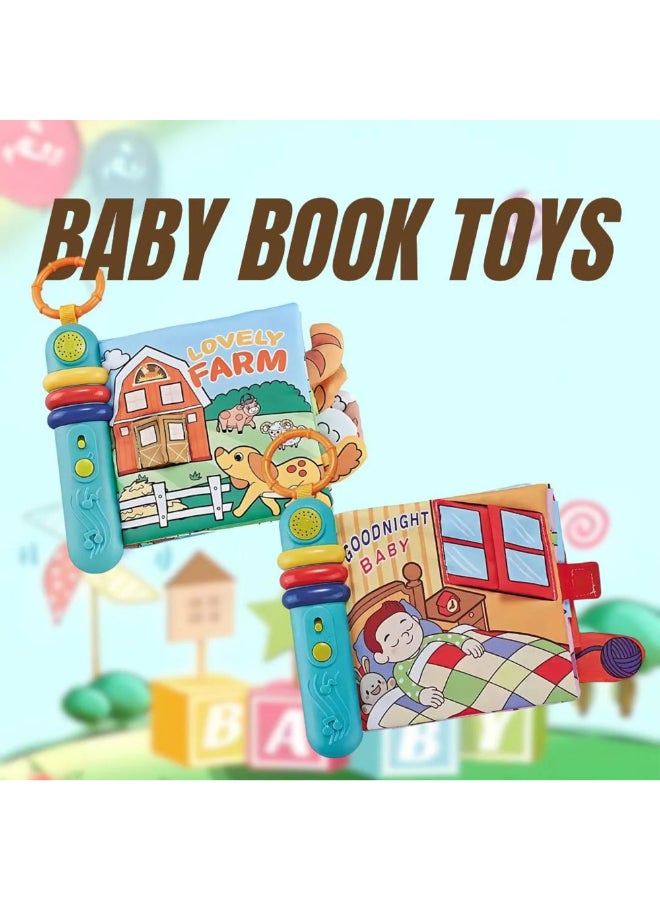 COGNIKIDS Baby Cloth Book With Music & Light – Lovely Farm Storybook For Babies 6M+ | Soft Animal Book With Sound Buttons On Each Page | Montessori Sensory Learning Toy - Image 5