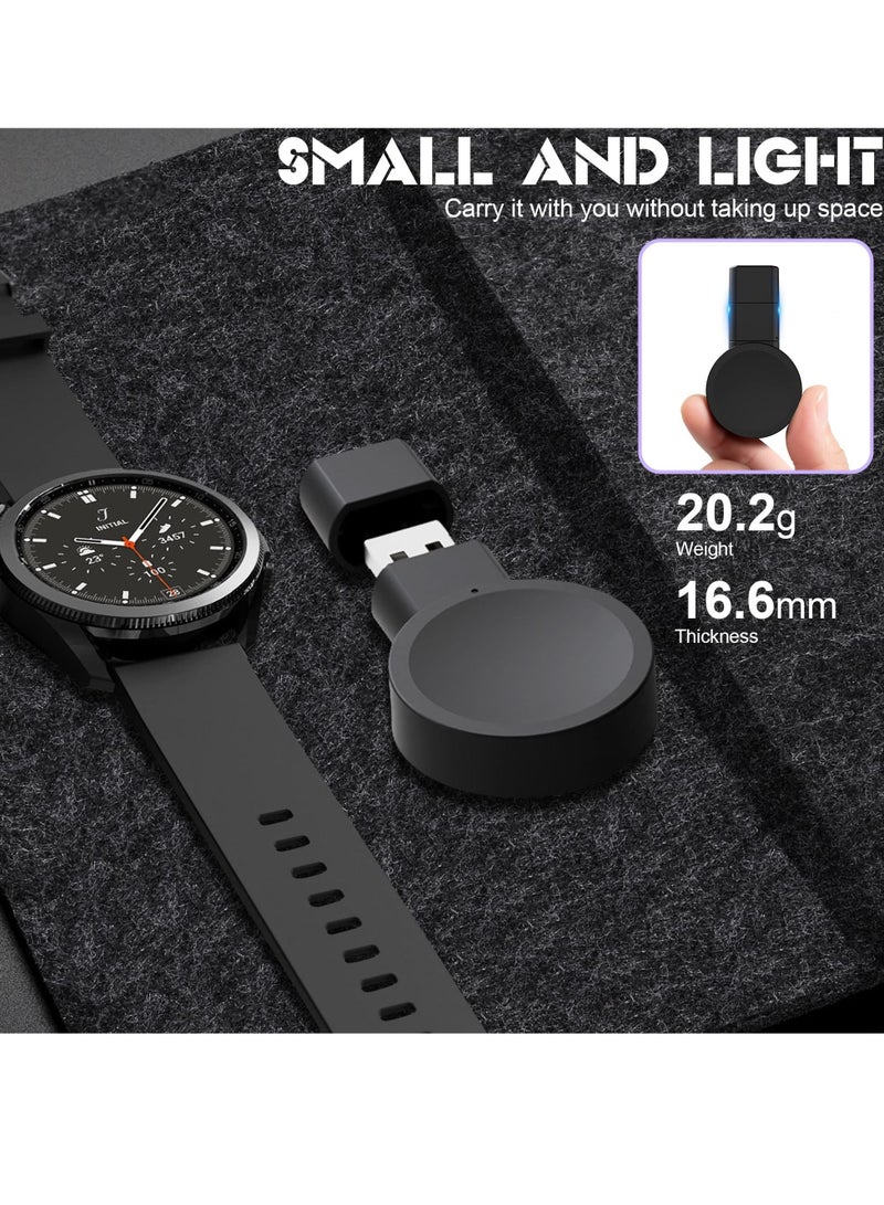 Excefore Samsung Galaxy Watch 5/4/3 Active 2 Charger USB Travel Cordless Wireless car Charger Keychain for Samsung Galaxy Watch5 Pro Watch4 Classic Watch3 Active & Active2 Accessories  - Image 4