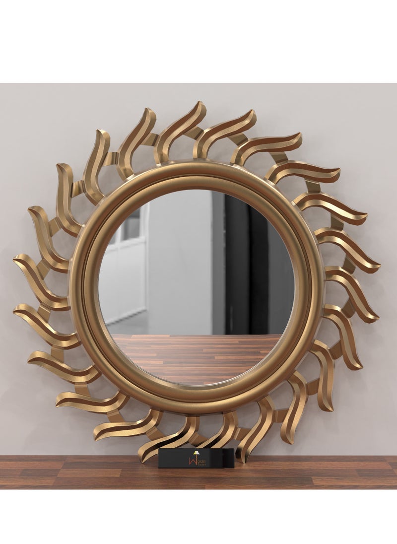 Wooden Twist Subir Hand Carved Wall Mirror Frame  - Image 1