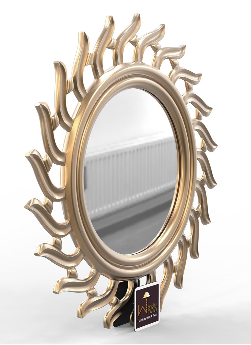Wooden Twist Subir Hand Carved Wall Mirror Frame  - Image 4