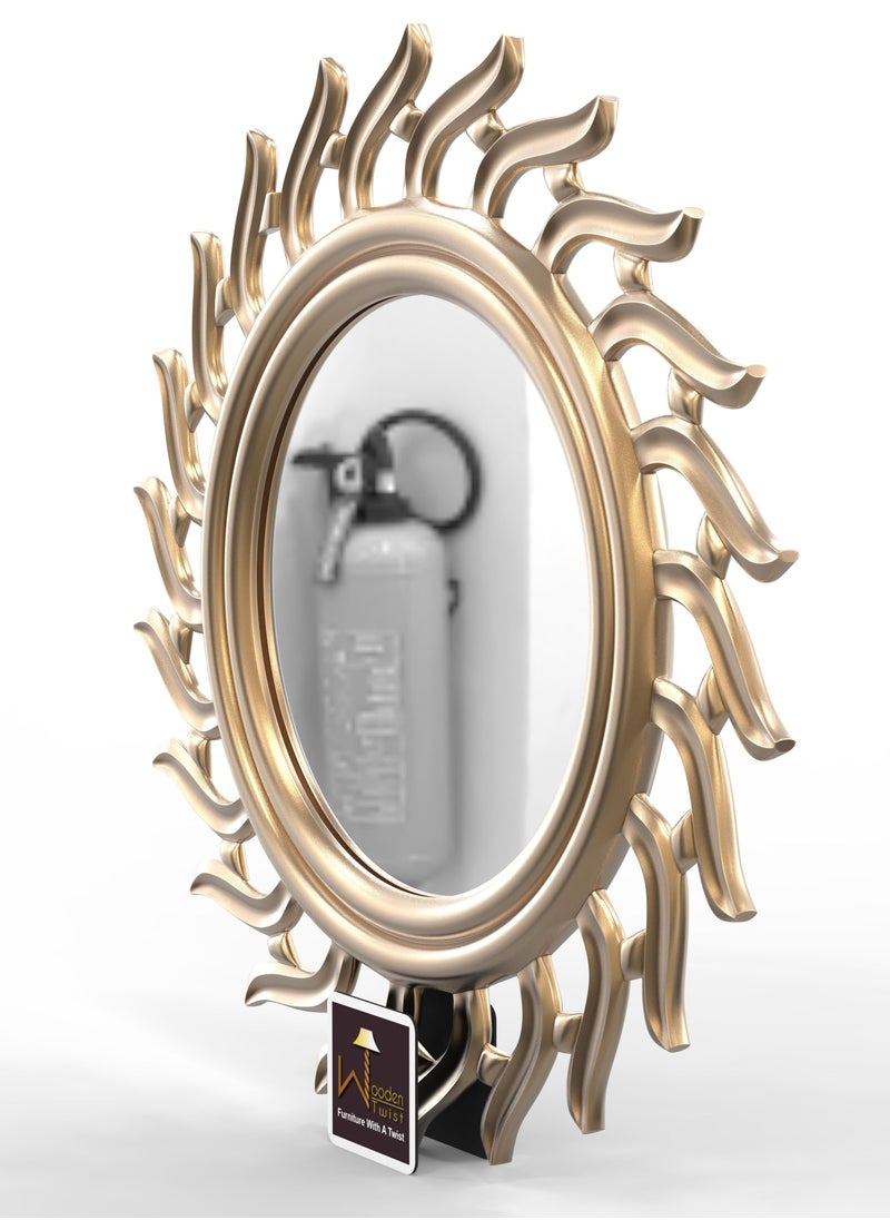 Wooden Twist Subir Hand Carved Wall Mirror Frame  - Image 3
