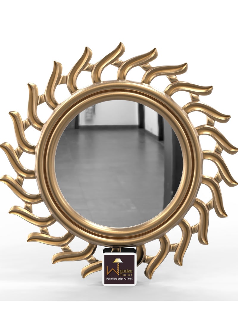 Wooden Twist Subir Hand Carved Wall Mirror Frame  - Image 2