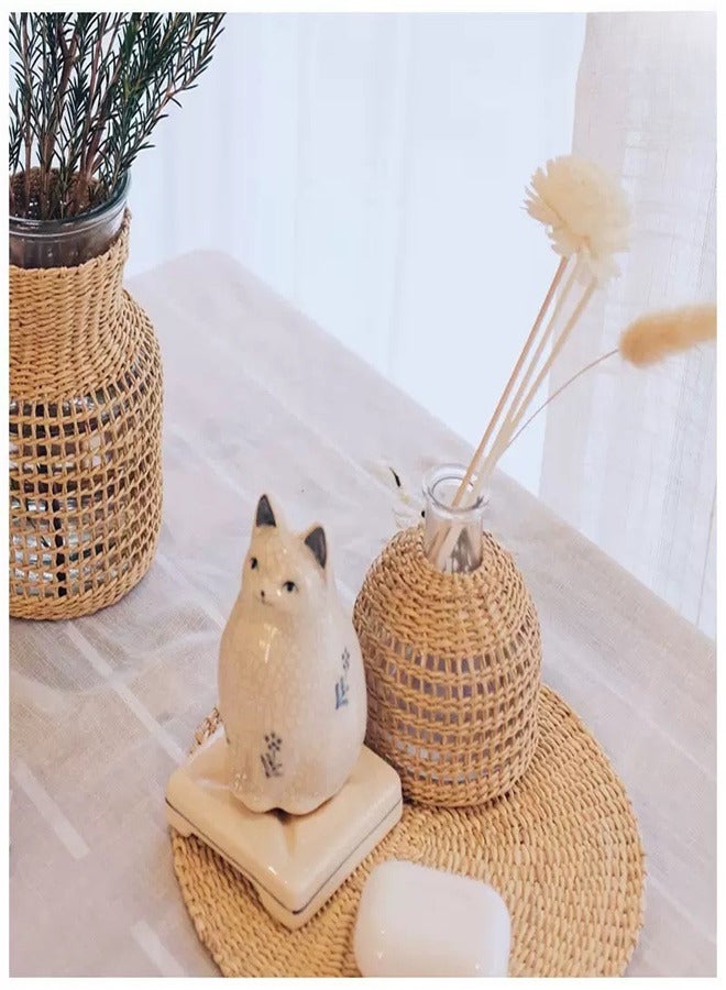 Woven Glass Aromatherapy Bottle Fragrance Glass Diffuser Bottle Essential Oil Diffuser  - Image 3