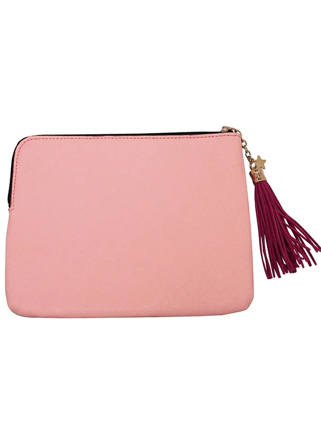 House Of Disaster Love Pink Pouch – Cute Zipper Pouch for Kids & Adults | Kids Bag | Small bag for Kids